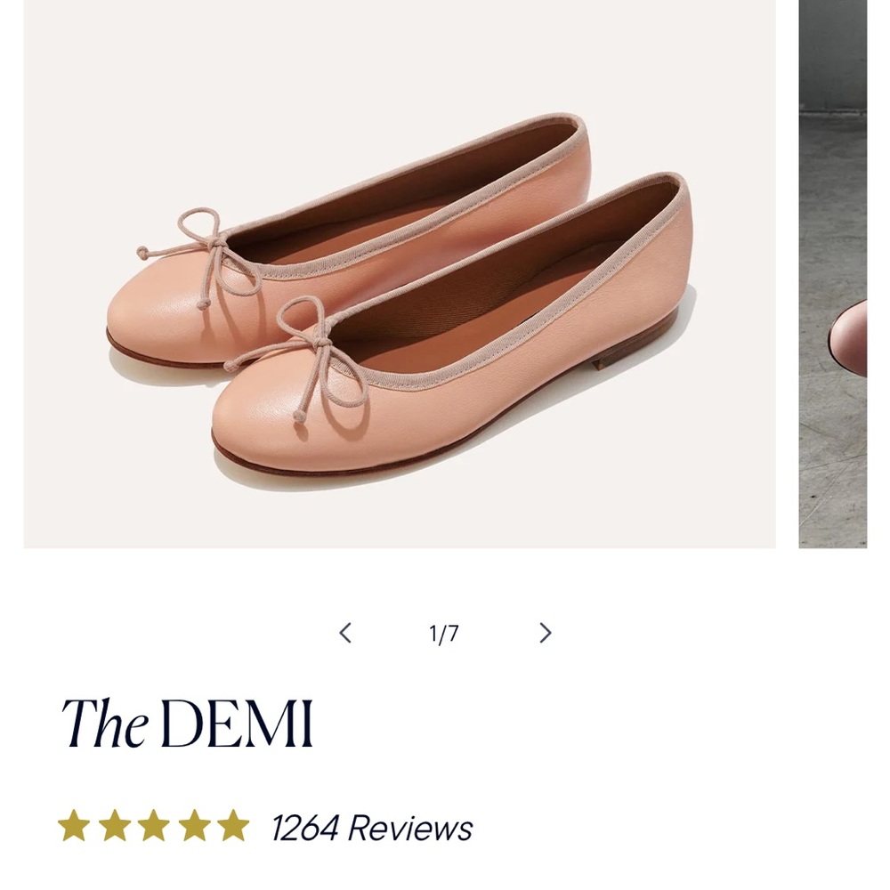 Margaux the Demi pink ballet flats